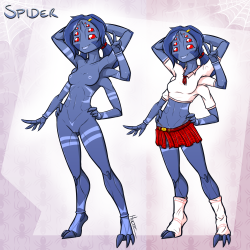 holtzoid:  A little more spider, but this time she’s up for