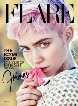 grimes-claireboucher:  Grimes for Flare Fashion Winter issue