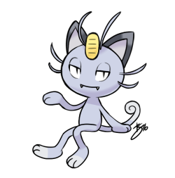 unafkennyart:  Meowth is one of my favorite Pokemon and seeing