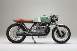 libraryfloor:  Moto Guzzi Le Mans, Cafe Racer build, by Axel