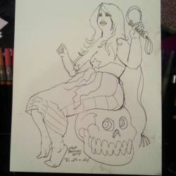 Here’s a drawing of Kristi Lyn from Dr. Sketchy’s