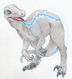 prodromus-art:  Blue! What a clever girl. I couldn’t help it,