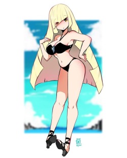 kenron-toqueen:Lusamine from that chapter eue 👙🤓🤓😘😘🌟⭐️💫💫⚡️