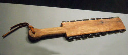 coolthingoftheday:  A macuahuitl is a wooden sword set with blades