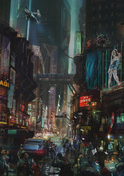 cyberpunkonline:  roguetelemetry: Cyberpunk concept art by John