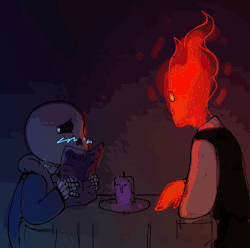 fel-fisk:  30 Day OTP Challenge ft. Sans and Grillby #4 On a