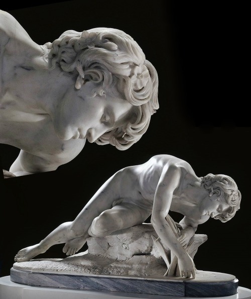 hadrian6: Narcissus. 1868. Ernest Eugene Hiolle. French 1834-1886.