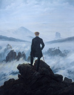 brudesworld:  Wanderer Above the Sea of Fog by Caspar David Friedrich,