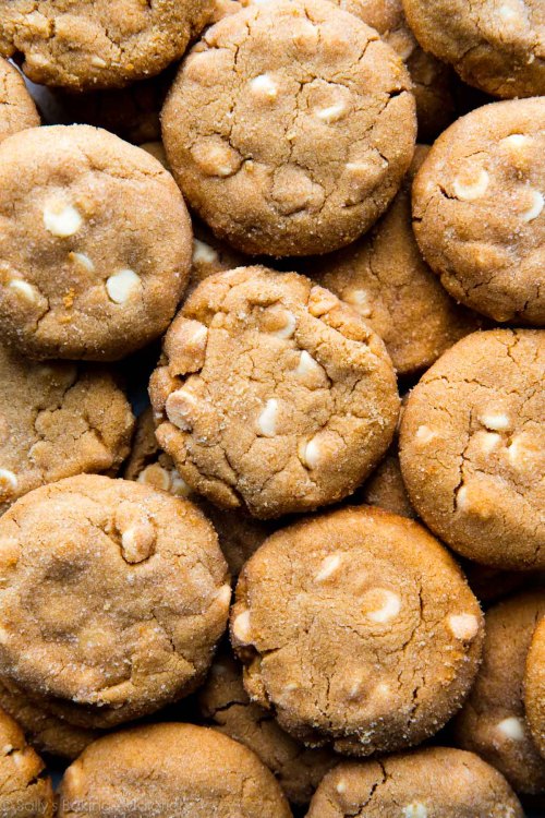 ransnacked:  white chocolate peanut butter cookies | sally’s