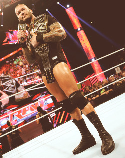 I love that Randy is always in his ring gear even if he doesn’t