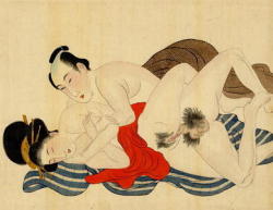 artofshunga:Miyagawa Shuntei (宮川春汀)c.1900 painting on