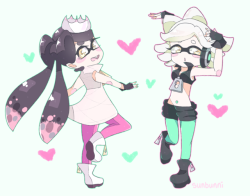 sunbunni:squid sisters as off the hook and off the hook as squid