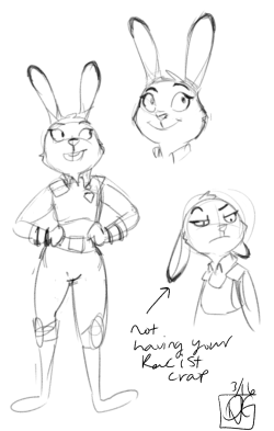 delvg:  Zootopia was awesome and I had to draw the bunny child