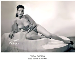 burleskateer:  Tura Satana          aka. “Miss Japan Beautiful”..