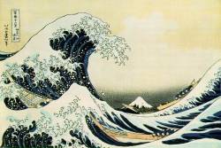 exam:  “The great wave of Kanagawa” (1831) by Katsushika