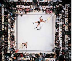 blazepress:Aerial Shot of Muhammed Ali after knocking out Cleveland