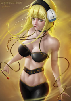 lolliedrop:    Gym Leader ELESA - Pokemon  http://lolliedrop.deviantart.com/art/Gym-Leader-ELESA-Pokemon-667321365Thank