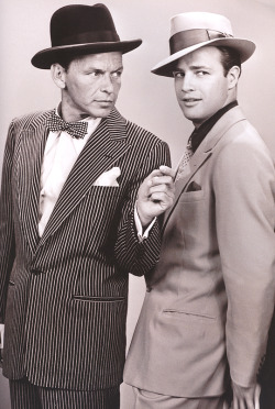 fotomat:  francisalbertsinatra:Frank Sinatra and Marlon Brando