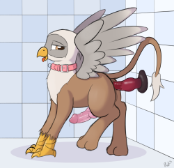 ratofponi:  Remember my friend’s cute little gay gryphon? I’ve