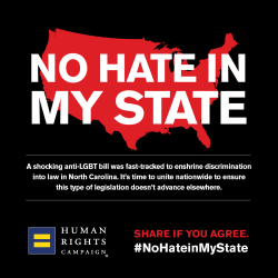 olafsvenison:  humanrightscampaign:   Call It Out: North Carolina