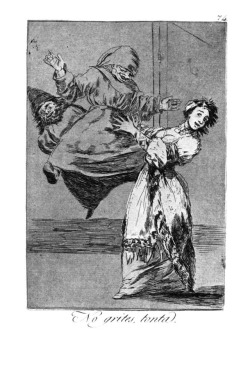 artist-goya:  Don’t scream, silly, Francisco GoyaMedium: etching,paperhttps://www.wikiart.org/en/francisco-goya/don-t-scream-silly-1799