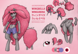 Anthro Wingbella Ref-Sheet By popular demand to see my OC as