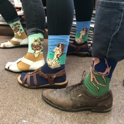 toufeq:  Me and a friend got our art teachers these cool socks