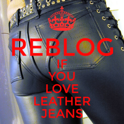 robleder: Reblog if you love leatherjeans!robleder, lederfreak,