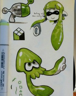 3drod:  I got one Copic marker to try it out! Here are some practice