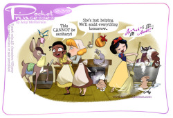 amymebberson:  Pocket princesses 239: Cleaning CrewPlease reblog,