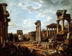 hadrian6:  A Capriccio of the Roman Forum.   1741.Giovanni Paolo