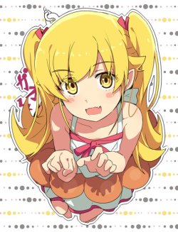 oshino shinobu (bakemonogatari and monogatari (series)) drawn