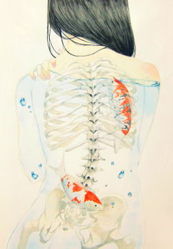 1000drawings:   The Bone Marrow, by Blue 