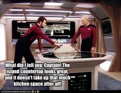 syfycity:  What did I tell you, Captain! The island countertop