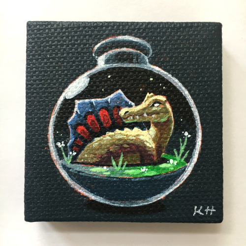 kevanhom:  Late post, but here are six 2″x2″ paintings of