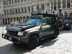 opdownrange:  French Federal Police in their raid SUVs.