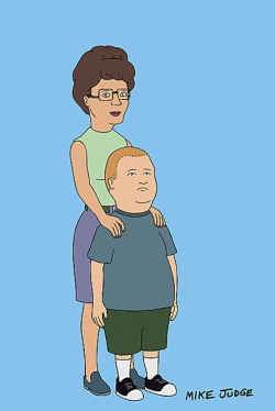 charactermodel:  Peggy and Bobby Hill by Mike Judge [ King of