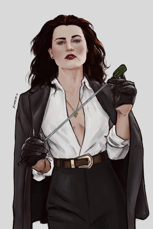 evanezco:  Lena Luthor commissioned by @thecommanderisnotdeadIt