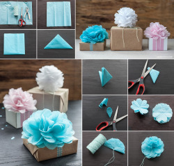 homemade-projects:  How to Make Tissue Paper Mini Pom Poms Follow