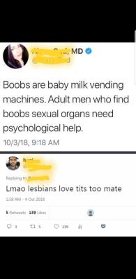 memehumor:  Boobs = milk vending machines only