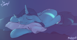 Commission done for Gus, as a birthday gift for a sleepy horse,