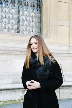 snappedbybenjaminkwan:   Emmy Rappe at Andrew Gn FW 2014 Paris