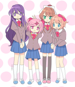 ladybeemer:  DDLC X Lucky Star 