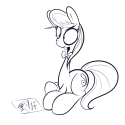 ummpinkiepie:  Octavia uses her artistic abilities for some well