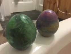 upthesnatch:  upthesnatch:  New toys! Large silicone eggs for