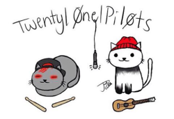 blurryfacesquad:  If you can’t tell I have alot of TøP cat