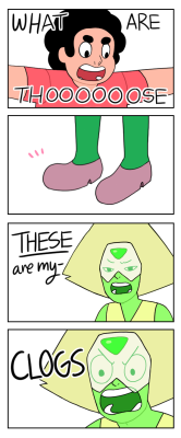 moonminny:peridot gets dressed for the wedding lol XD