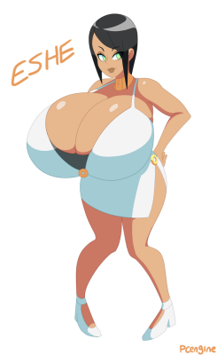 pcengine:Small redesign of my character Eshe! I had some grips