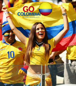 worldcup2014girls:  GO COLOMBIA! Support Colombia against Uruguay,
