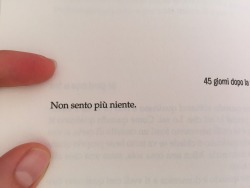 qualcosasiamostati:  “Non sento più niente.” (Foto mia)